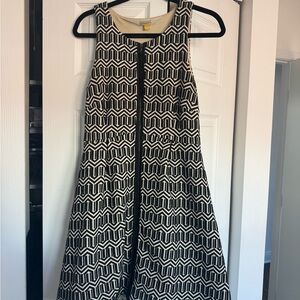 Leifsdottir Cream and Black Dress